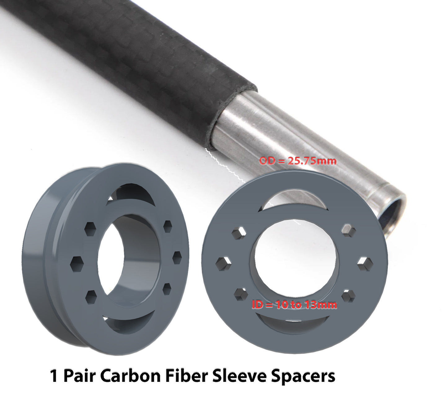 Swan Barrel Liner Carbon Fiber Sleeve and Barrel Spacers